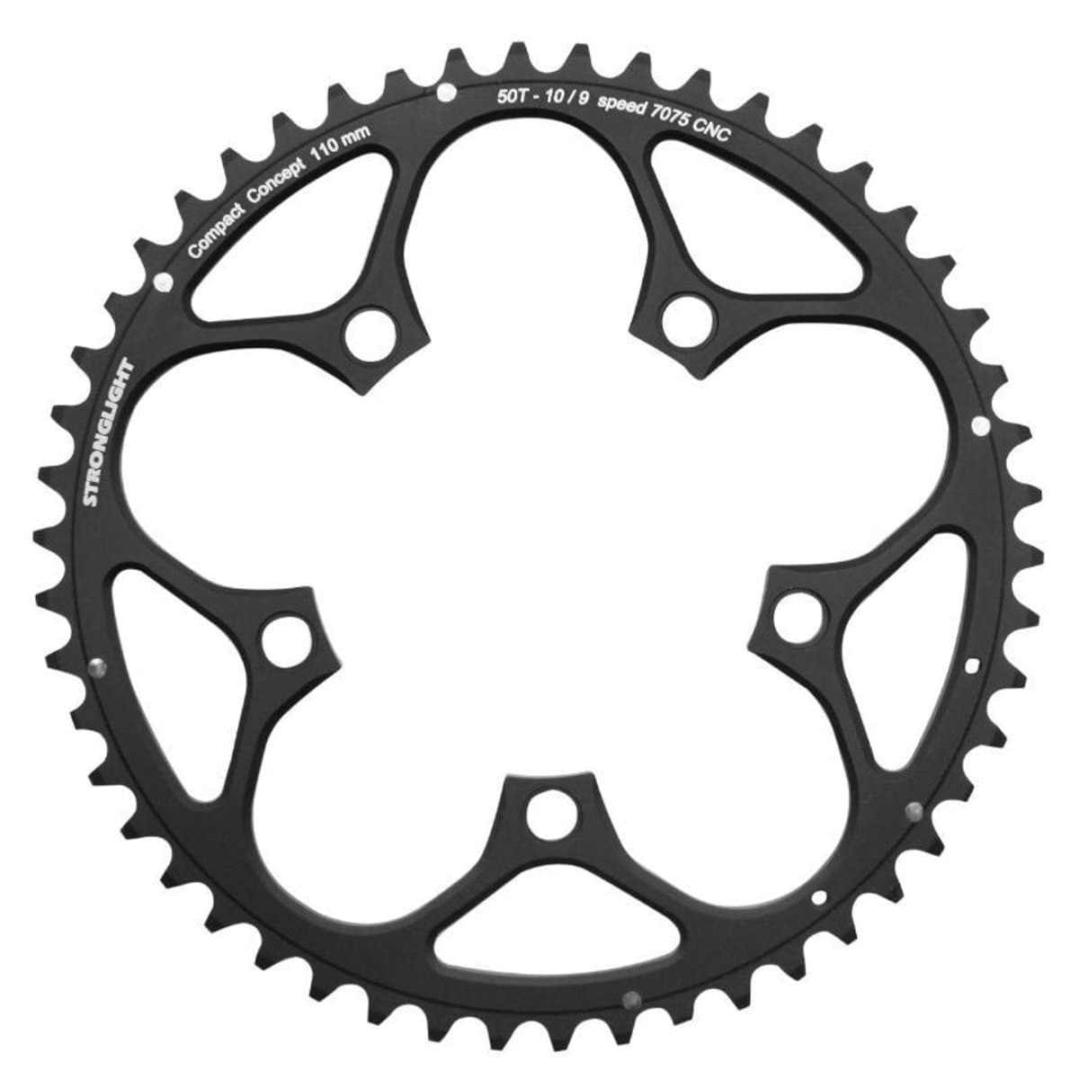 5-spaaks wegbak Stronglight Type Shimano