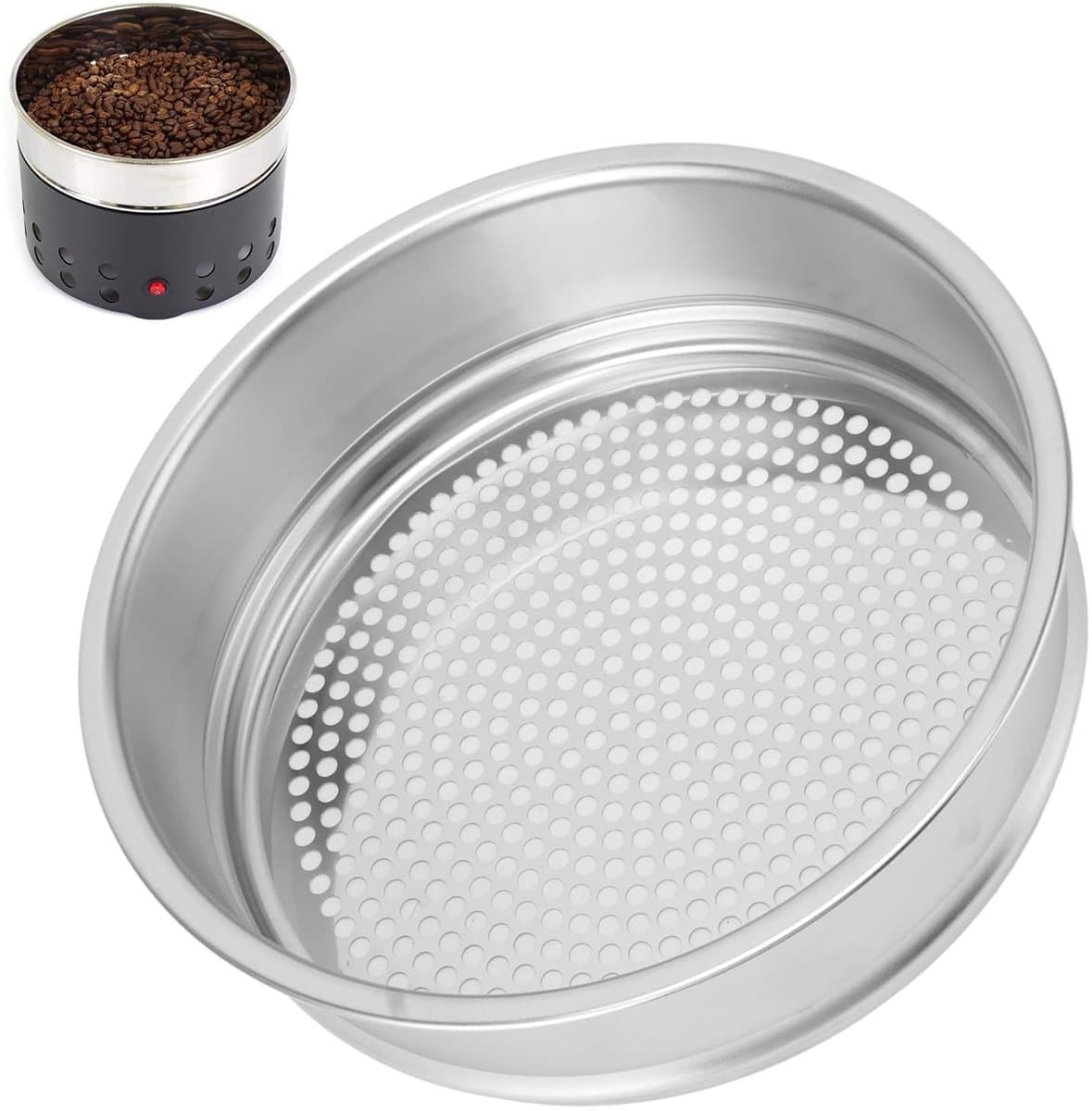 Dailygoods- Koffieboonscherm Duurzaam - Koffiebonenzeef - Koelplaat - Huishoudelijke Bakmachinecomponenten - Fijnmazig Ontwerp - Perfecte Koffieervaring - Koffiefilter