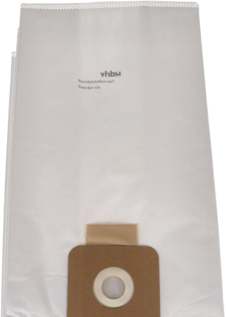 vhbw 20 stuks stofzakken, compatibel met Sprintus Maximus Pro, PT, Pro Set, T12 en HEPA-stofzuigers – 44 cm x 24 cm, wit