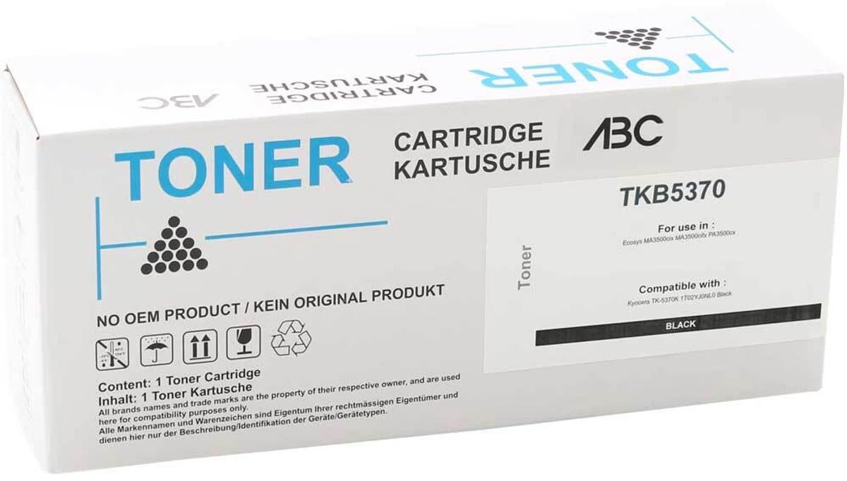 ABC huismerk Toner geschikt voor Kyocera TK-5370K zwart Ecosys MA3500cix MA3500cifx PA3500cx TK5370 K