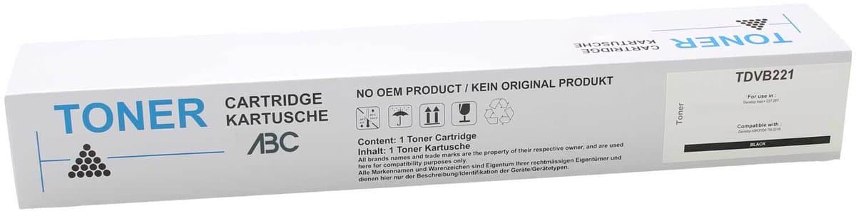 ABC huismerk Toner geschikt voor Develop TN-221K zwart geschikt voor Ineo+ Ineo + 227 287