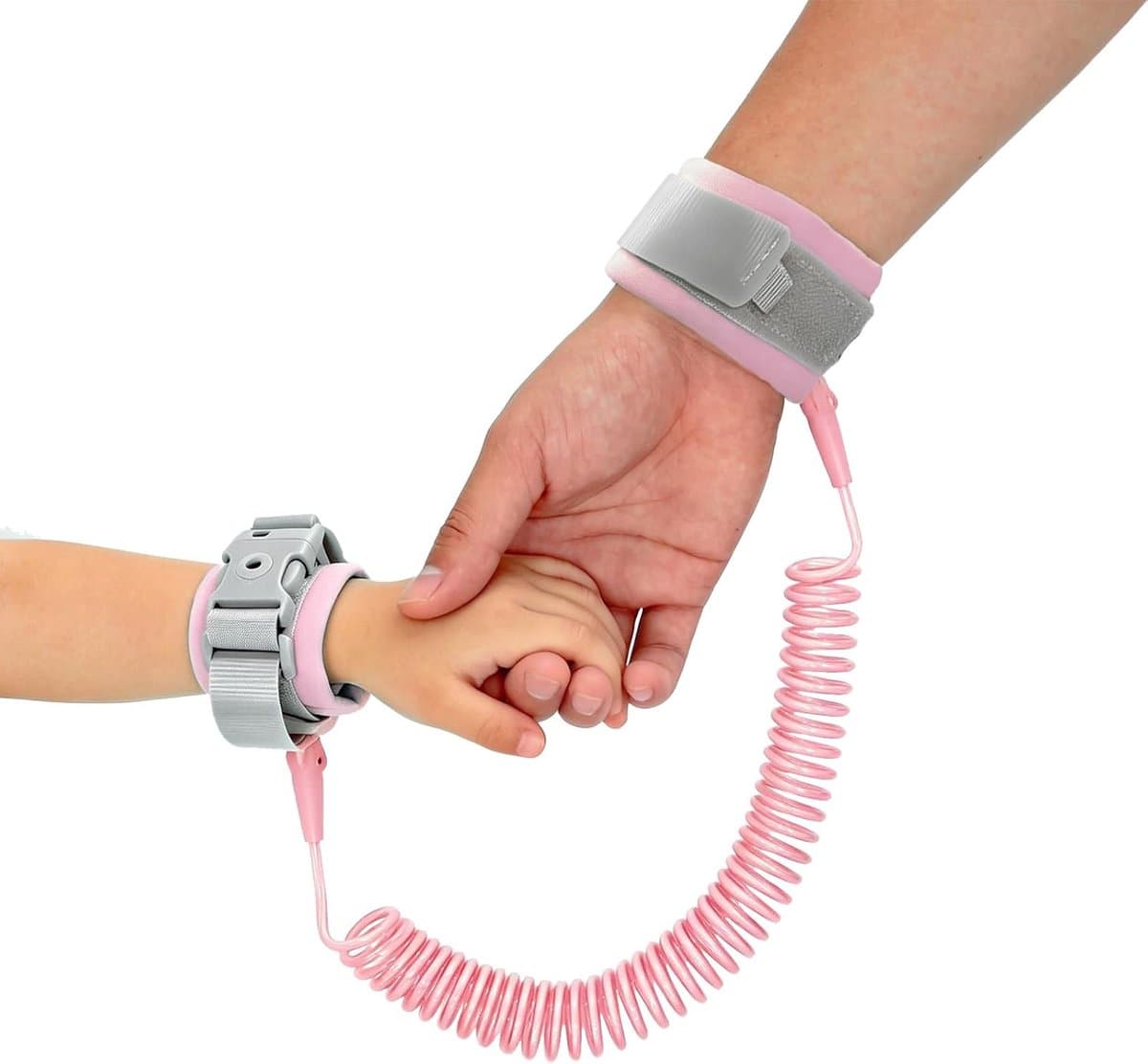 Antiverliesarmband voor Kinderen 2,5 m - 304 Staal met Elastisch Koord - 360° Rotatie - Ideaal voor Reizen - ShopVlot
