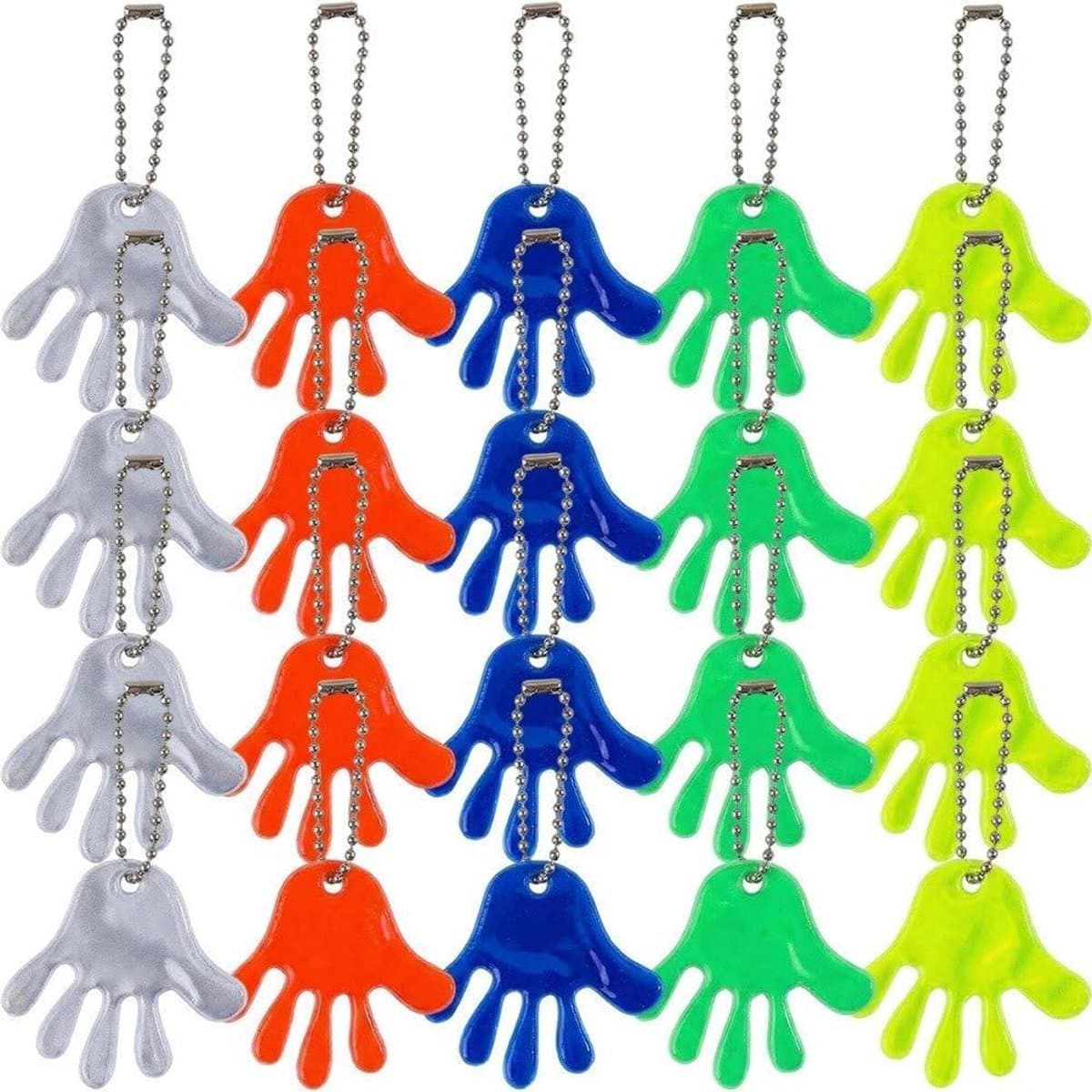 Reflecterende Hangers - Veiligheidshangers Sleutelhanger - Zichtbaarheid Verhogen - Waterdicht PVC Materiaal - 5 x 5 cm - Meerdere kleuren