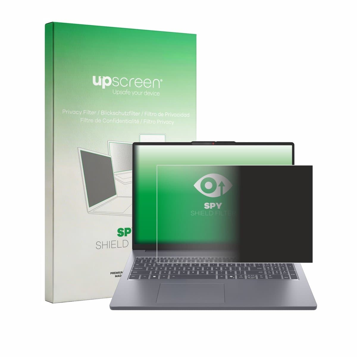 upscreen - privacyscherm voor Lenovo IdeaPad Slim 3 Gen 10 16" - privacy filter screenfilter Blauwlichtfilter