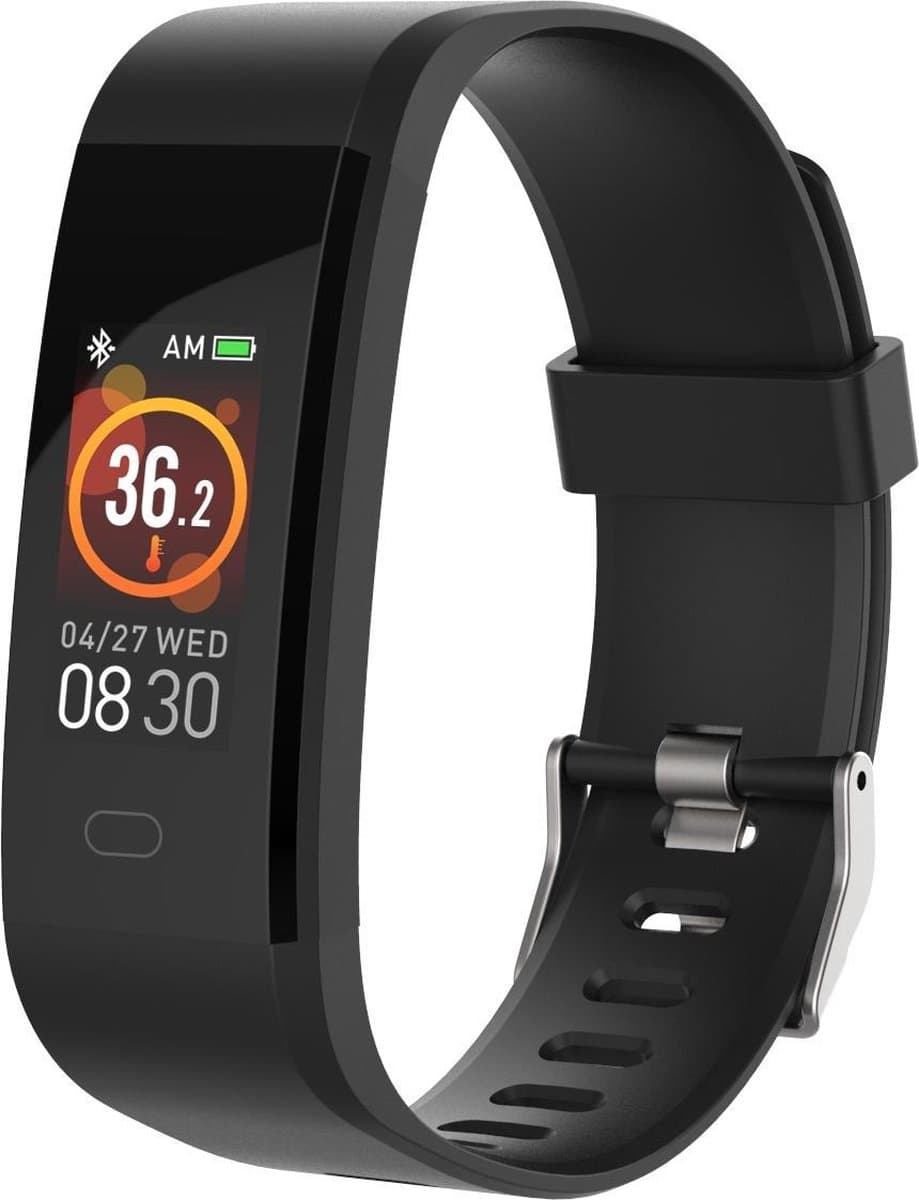 Denver BFH-19 - Activity tracker - Fitnessband - Hartslagmeter - Temperatuurmeter - IP67 Waterproof - Stappenteller - Zwart
