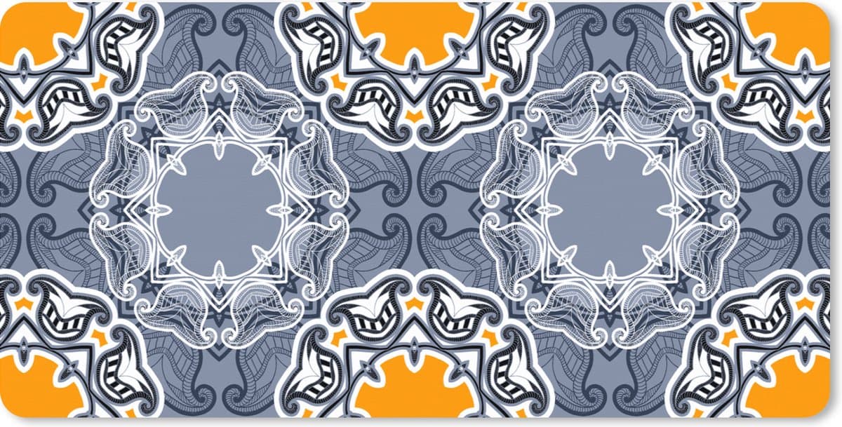 Muismat XXL 120x60 cm - Bureau onderlegger - Bureau mat Winter - Abstract - Bloemen - Design - Bureaumat - Gaming mousepad xl - Bureaulegger groot - Computer deskmat - Kerst - Cadeau - Kerstcadeau voor mannen en voor vrouwen