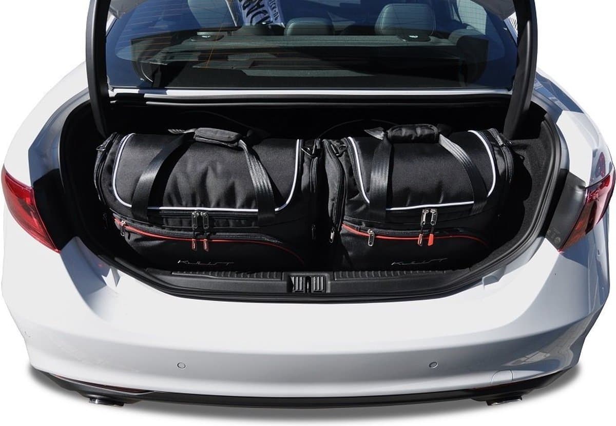 ALFA ROMEO GIULIA 2015+ 4-delig Reistassen Op Maat Auto Interieur Kofferbak Organizer Accessoires