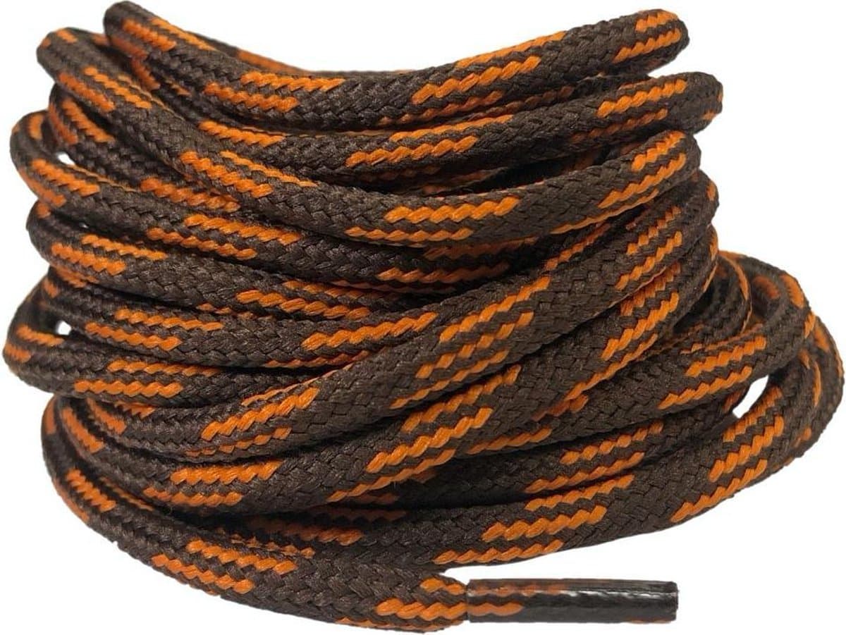 Wandel-/Bergschoen veters Bruin/Oranje 120cm - Rond