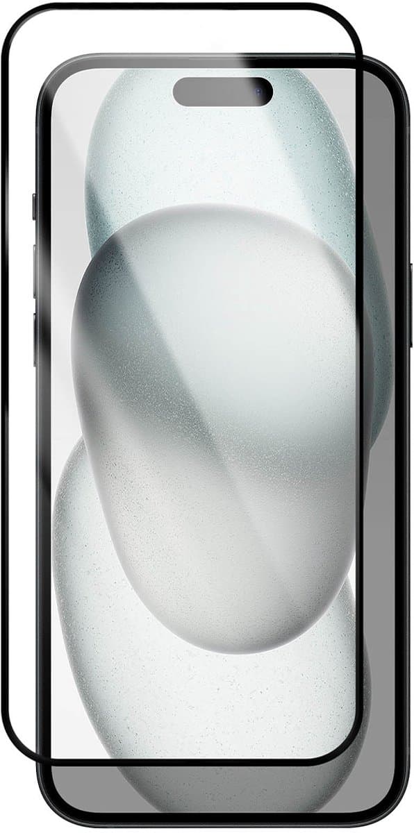 MYWAY, Schermbeschermer Geschikt voor Apple iPhone 15 Pro Max Ontwerp 3D Eenvoudig Glas Geval Vriendelijk, Transparant