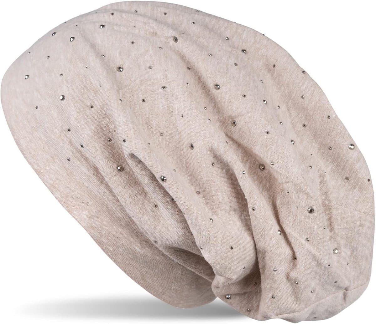 Klassieke Uniseks Muts met Strass Applicatie - Comfortabele Winter Beanie