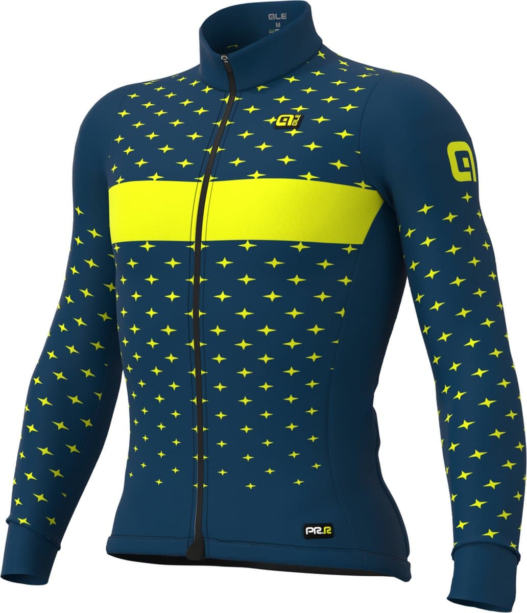 Ale Fietsshirt Lange Mouwen PR-R Stars - Oranje - L - Valt klein