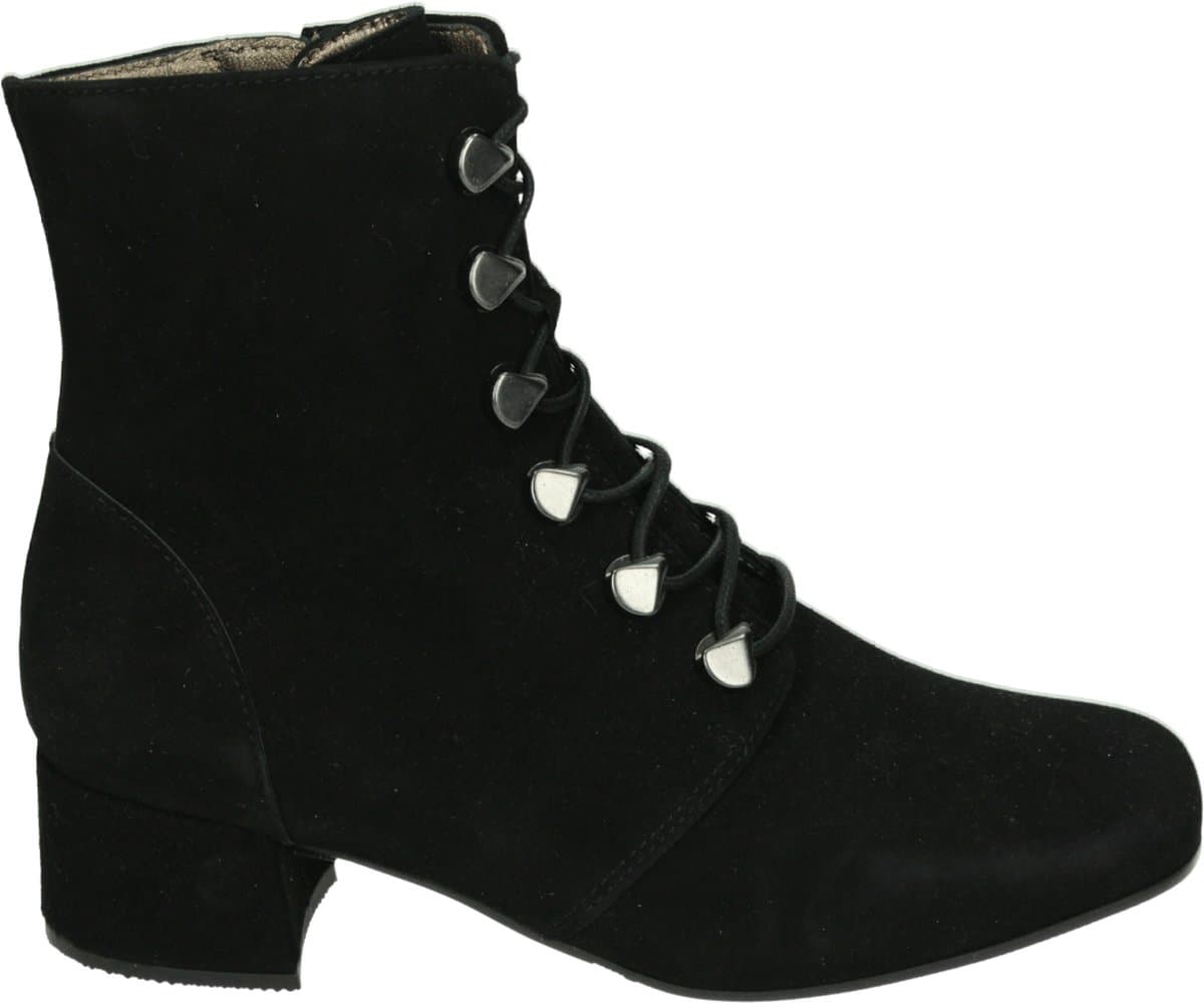 Verhulst - 9431 H - Hoge sneakersVeterlaarzenDames veterschoenenDames sneakersHalf-hoge schoenen - Kleur: Zwart - Maat: 37.5