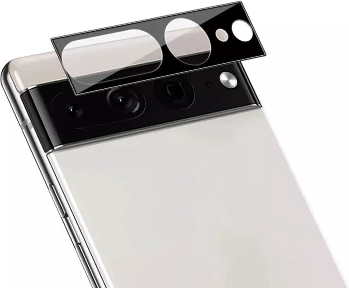 Techsuit Full Glass Camera Protector voor Google Pixel 7 Pro - Zwart