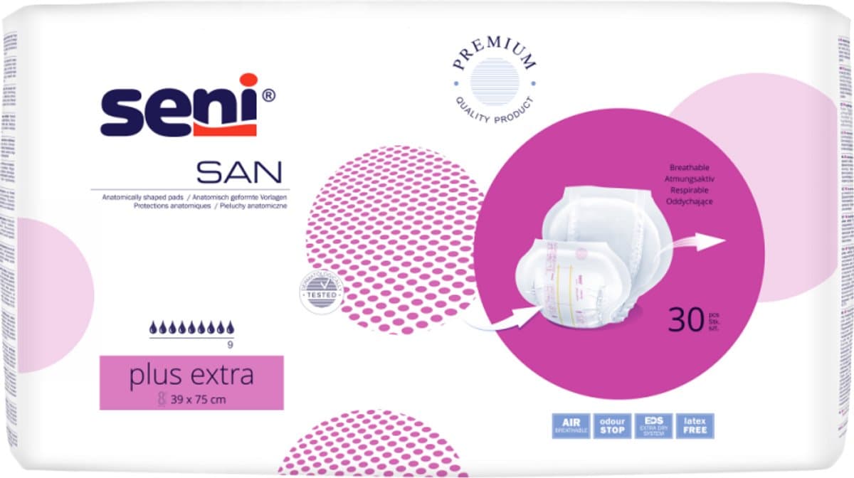 Seni San Plus Extra - 3 pakken van 30 stuks