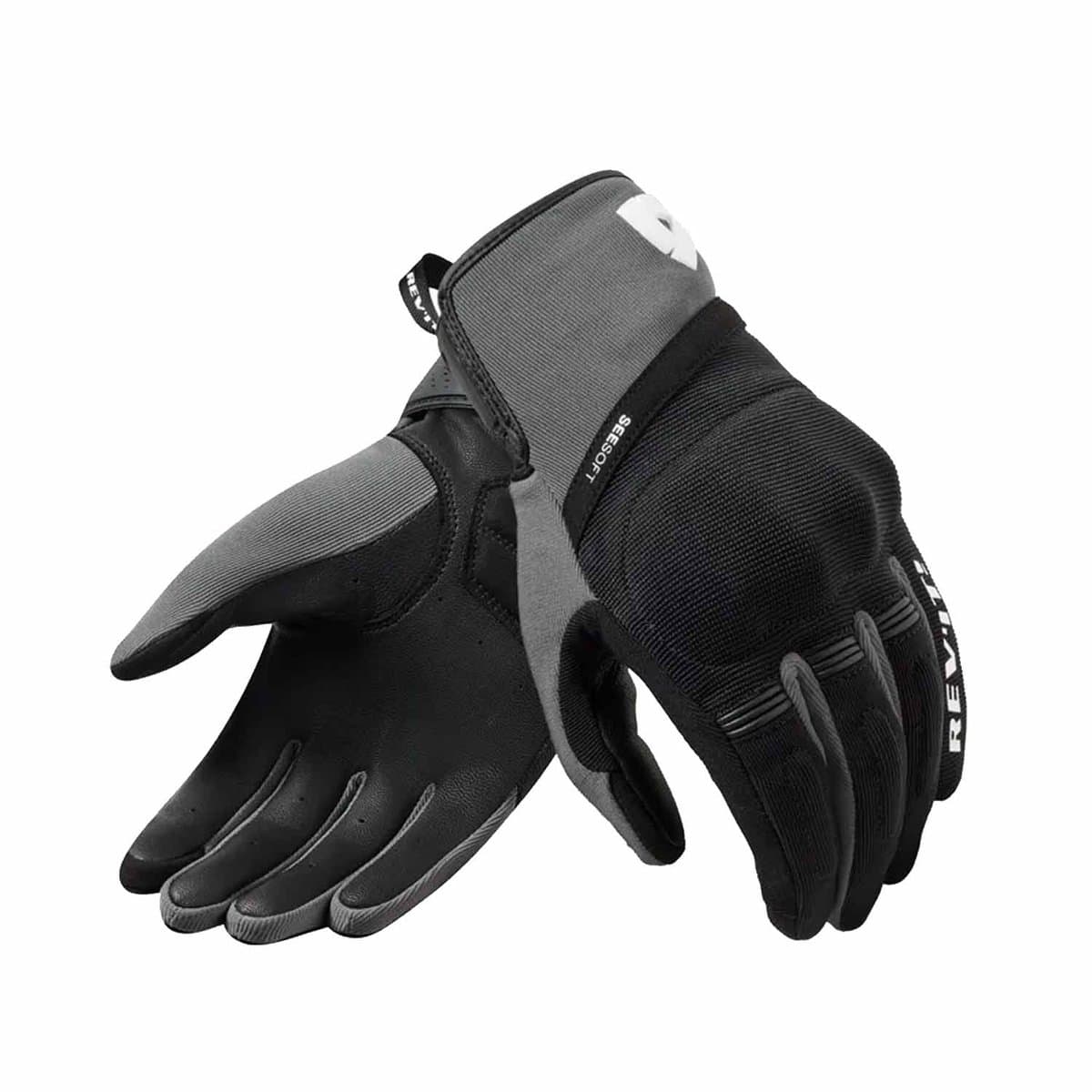 REV'IT! Mosca 2 Handschoenen Zwart Grijs - Maat L - Handschoen
