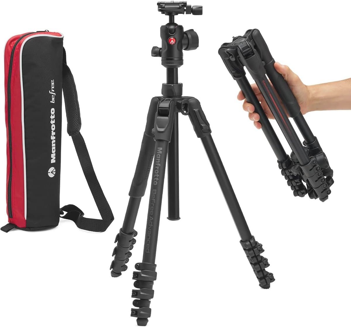 Compact Reis Statief voor DSLR en Spiegelloze Camera's met Ball Head – Lichtgewicht en Draagbaar