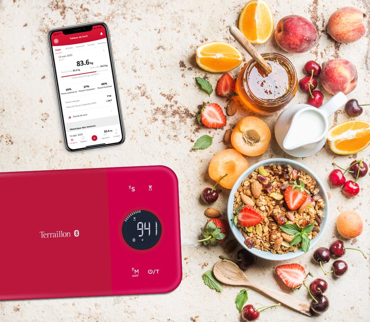 Terraillon Nutritab - SMART dieet keukenweegschaal