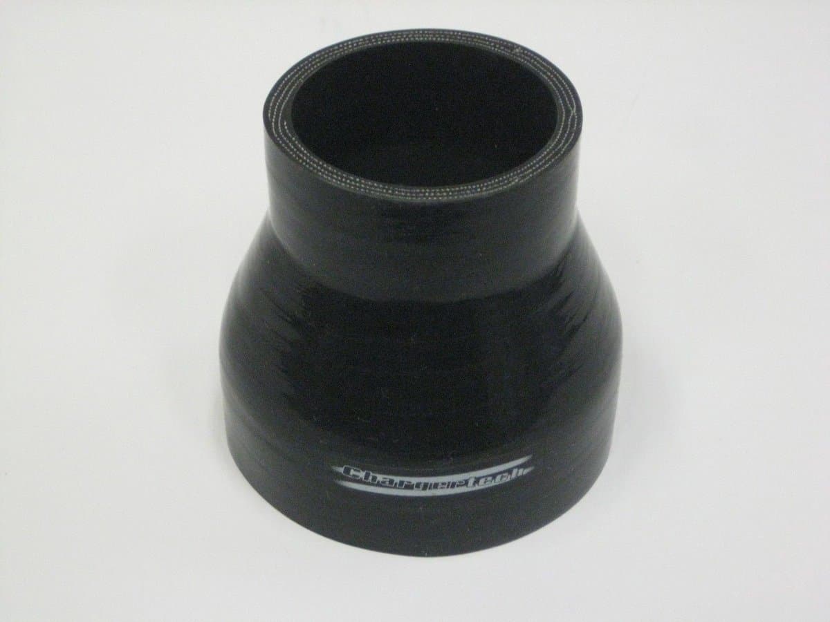 Rechte verlopen silicone - Zwart, 95-89mm