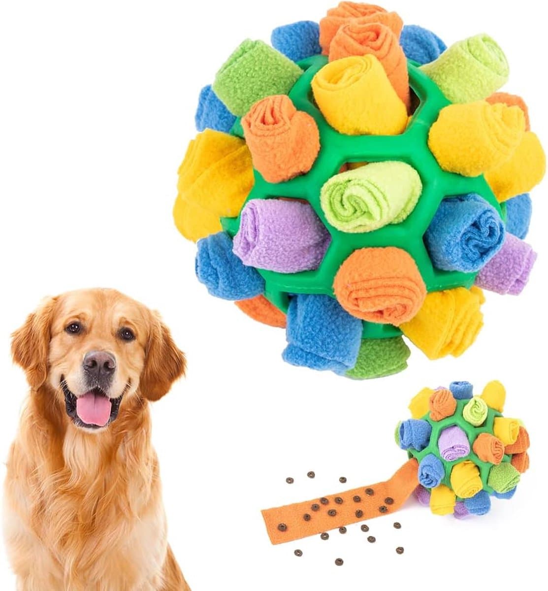 Lircentoud Snuffle Ball for Dogs, Dog Toy, Snuffle Carpet Intelligence Toy, Snuffle Ball Toy for Small Dogs, Medium, Large Dogs, Can be Used on Large