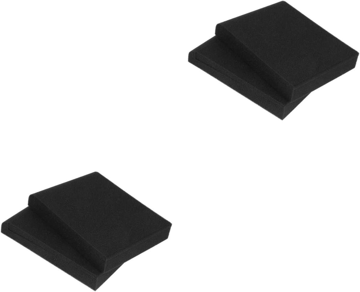 Speaker Isolatie Pads - Luidspreker Kussens - Geluidsverbetering Thuis - Hoge Dichtheid Schuim - 34x28x4.8cm - Zwart