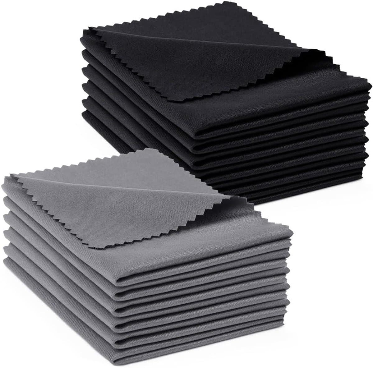 Premium Microfibre Schoonmaakdoeken voor Brillen, 12 Stuks Herbruikbare Lintvrije Doeken, Ideaal voor Camera Lensen, Schermen en Tablets, 15 x 18 cm