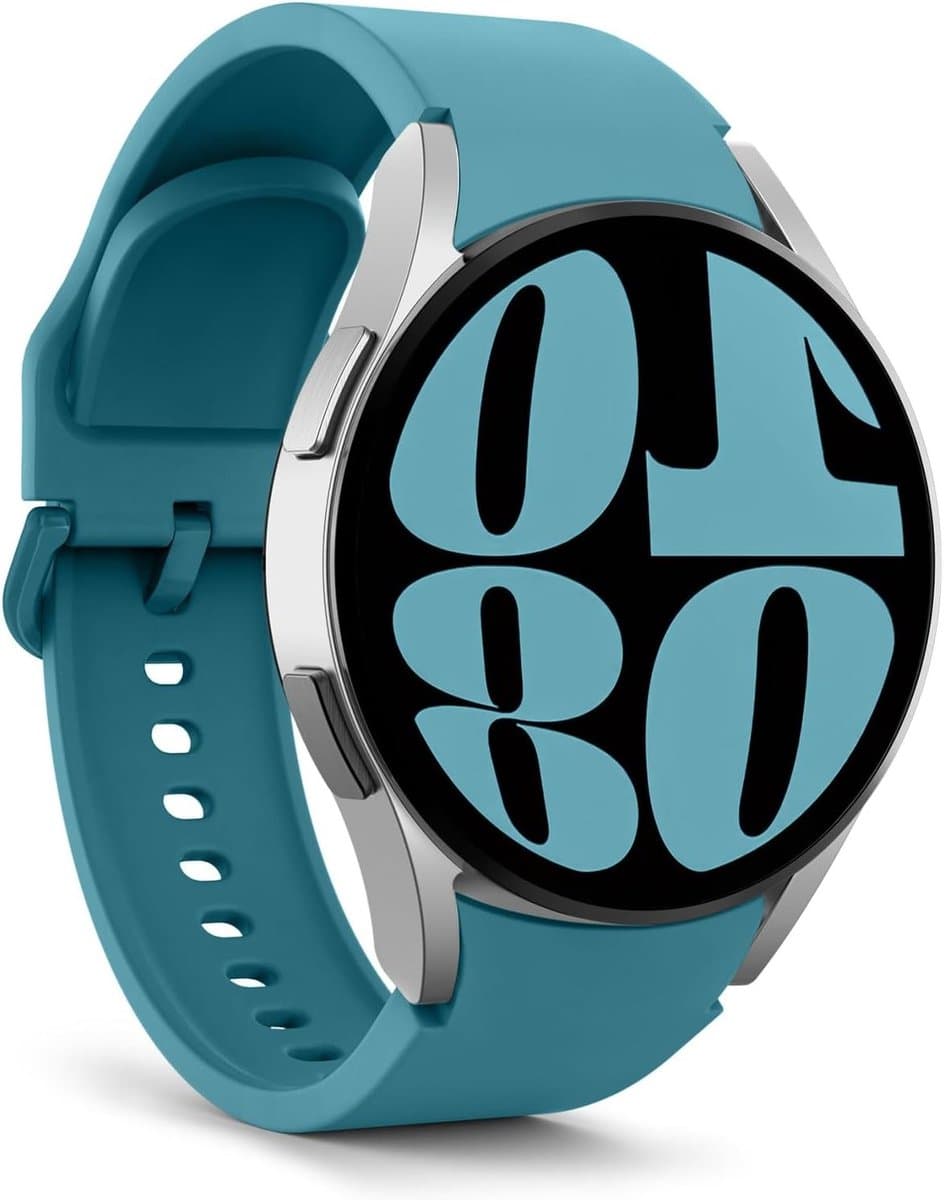 Zachte siliconen armband voor Samsung Galaxy Watch 7, 6, 5, 4 - 40 mm en 44 mm, waterafstotend en lichtgewicht design