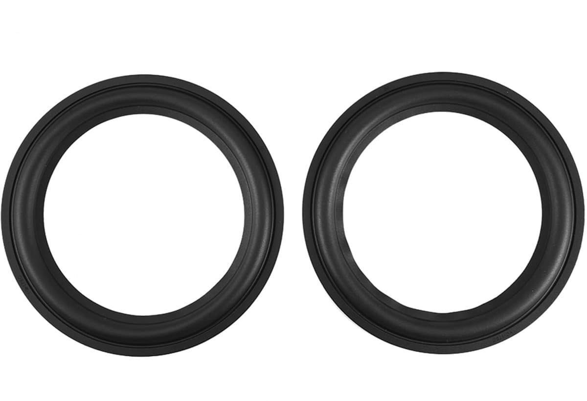 Dailygoods - 2 Stuks Rubber Speaker Foam Geperforeerde Surround Ringen