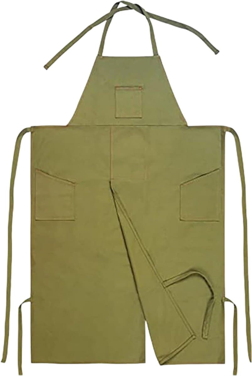 Cuhostki Polyester Schort - 33x32x1,5cm - Groen - Voor Werk & Keuken