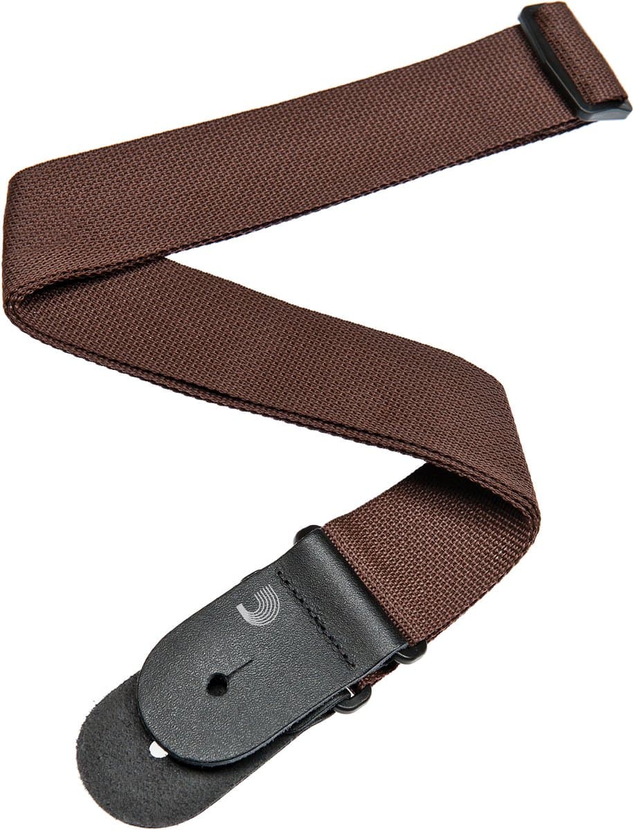 D'Addario PWS109 polypropyleen gitaarband bruin