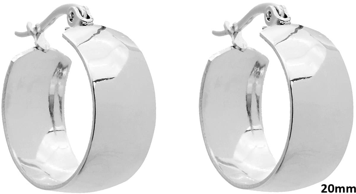 Oorbellen - RVS - 20 mm