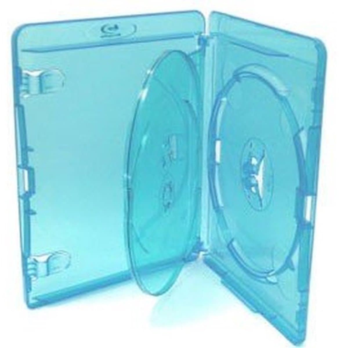 Allecto - Blu-ray Premium Case voor 3 Schijven - Pakket van 5 - Blauwe Opbergdozen