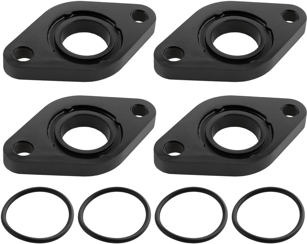 Dailygoods- Inlaatspruitstuk 4 Sets - Bakeliet/Rubber Pakking - 60x17x6mm - Compatibel met 50cc Scooter - Hoge Temperatuur Weerstand - Duurzaam en Corrosiebestendig - Carburateurpakking