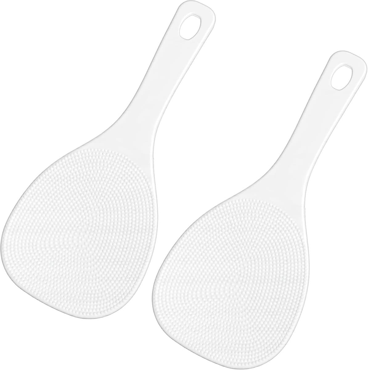 2 stuks rijstlepels kunststof anti-aanbaklaag opscheplepels herbruikbare kooklepel voor aardappelpuree, rijst en rijstkoker
