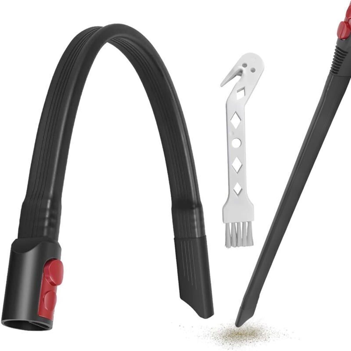 Geschikt voor Dyson V15, V12, V11, V10, V8, V7 Gen5 stofzuigers: kierenzuigmond, 58 cm lang, platte borstelkop.