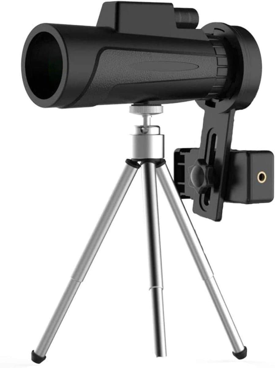 Monoculaire Telescoop - Krachtige Kijkbuis - Buiten Activiteiten - Waterdicht Ontwerp - 10x42 Vergroting - Zwart