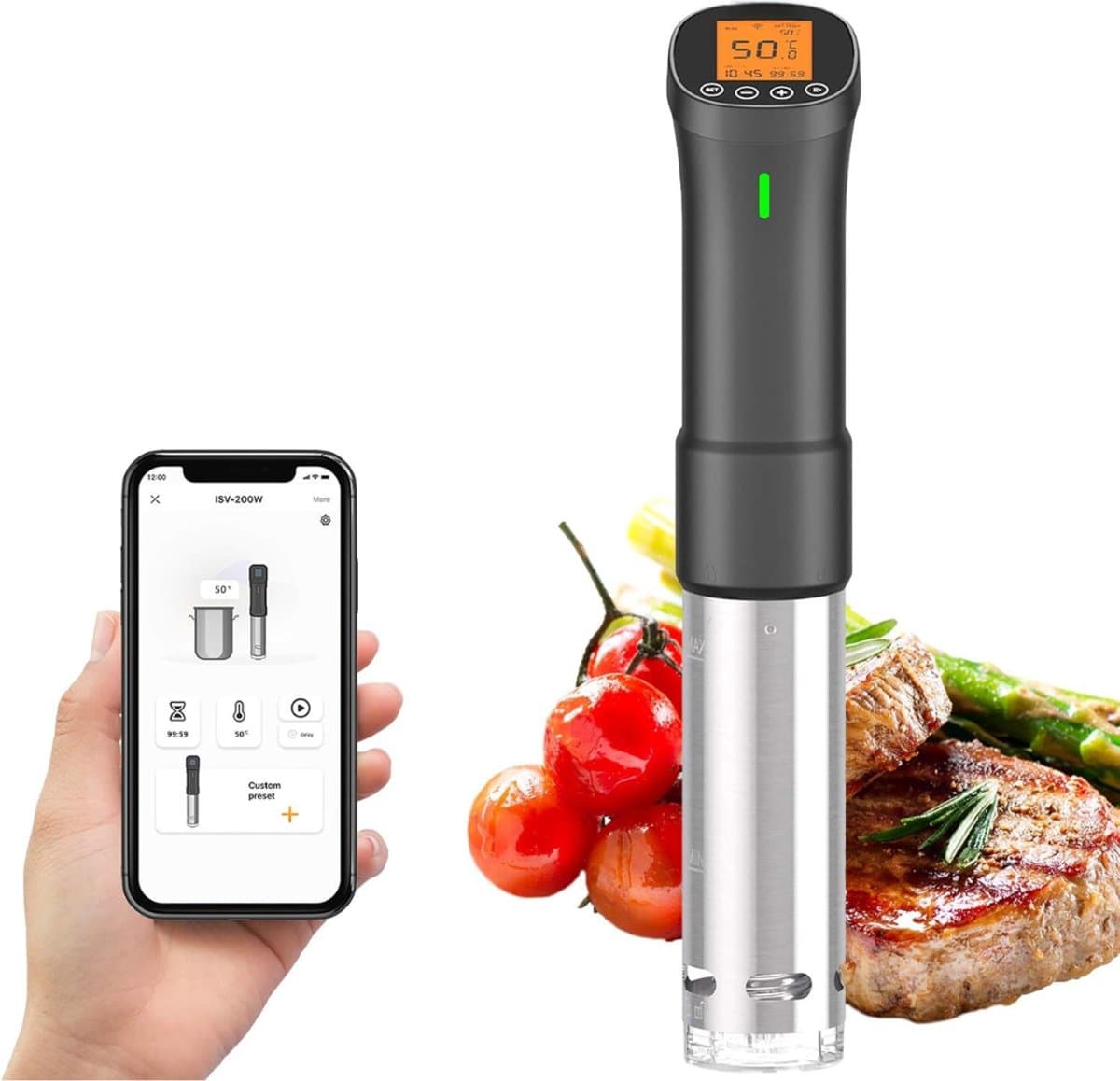RVV® Sous vide stick - Vacumeermachine - Sous Vide - Zwart - 1cm x 7cm x 39cm; 1.2 kg