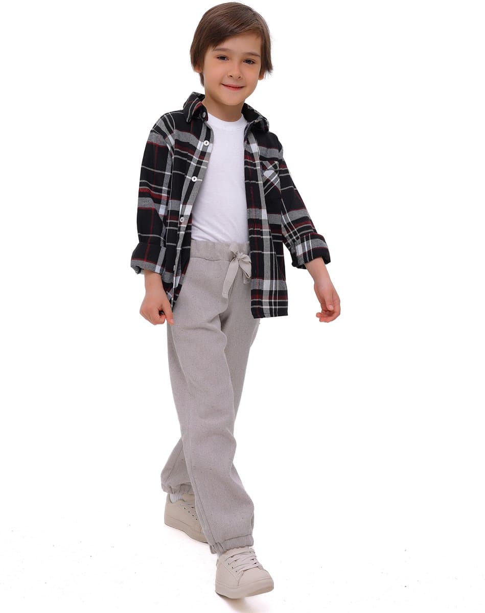 RobyKris Jongens Broek - Katoen - Beige - Maat 98-104