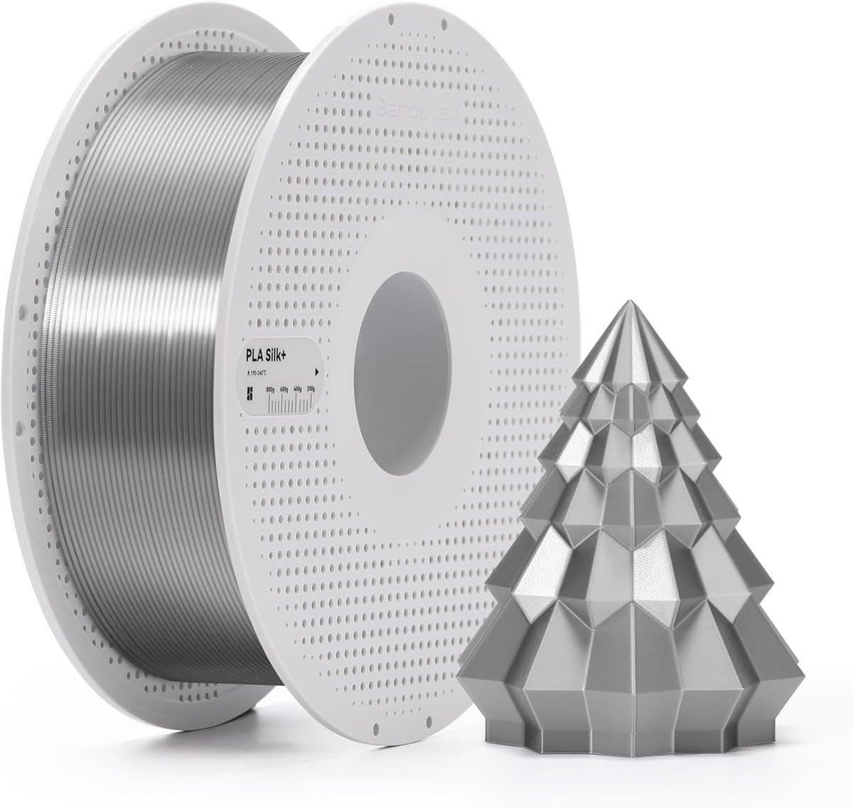 Glanzend PLA Silk+ 3D-printerfilament 1,75 mm met verbeterde laaghechting, AMS-compatibel