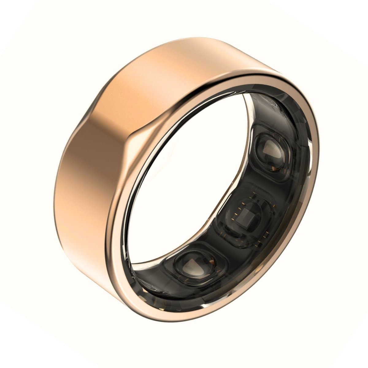 Kuno Ring 2 – Smart Ring – Slaapmonitor – Hartslag & Activiteitentracker – Stappen & Calorieën Meten – Zonder Abonnement – Waterbestendig – Goud – Maat 12