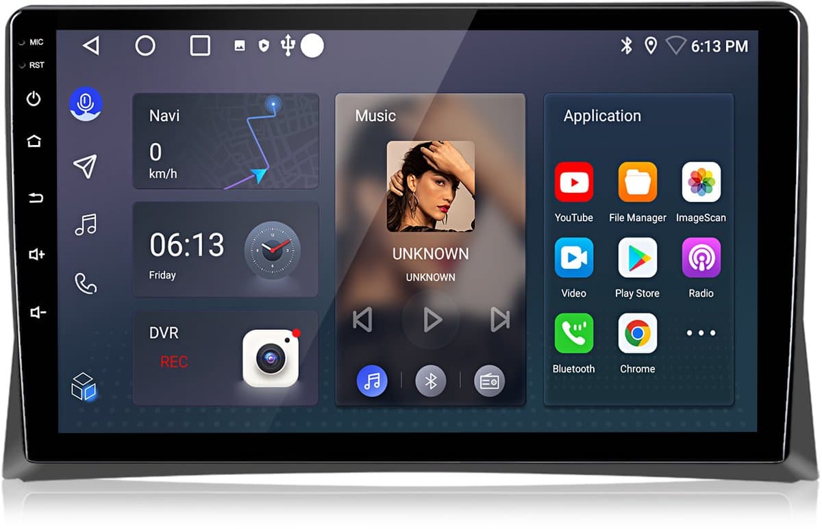 Junsun Android 15 Autoradio Geschikt Voor Volkswagen T5 Multivan Transporter Accessoires, 4GB+64GB, Draadloze CarPlay & Andriod Auto, DAB+, GPS-navigatiesysteem, Bluetooth, Stuurwielbediening, WiFi, 9-inch Touchscreen, DSP, Octa-core processor