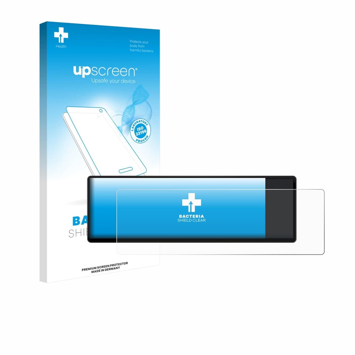 upscreen - Screenprotector voor Corsair Xeneon Edge 14.5" - Folie Beschermfolie transparant antibacterieel