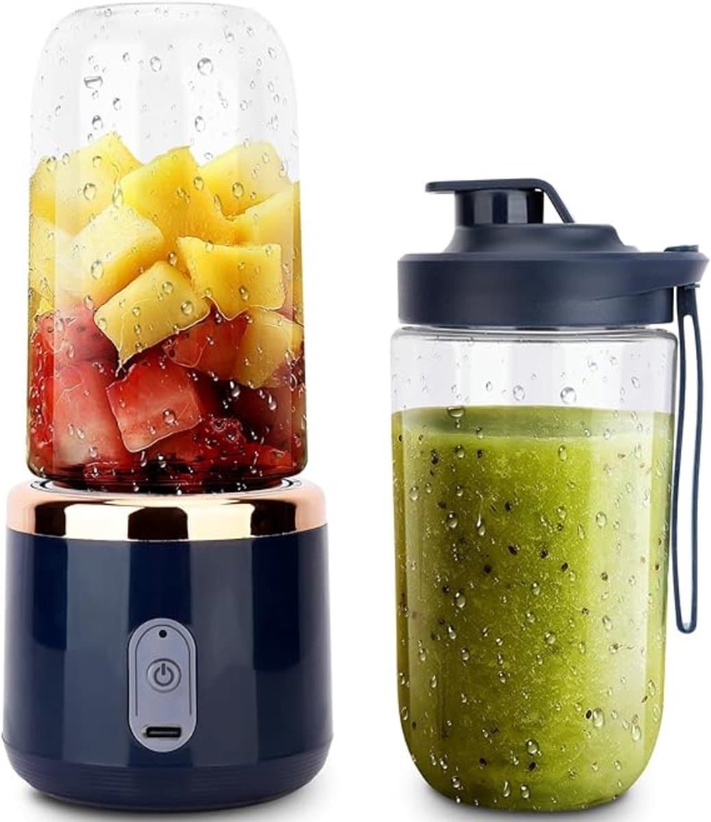 DYNA® Blender To Go - Smoothieblender - Draagbare blender voor onderweg - Zwart - 13cm x 110cm x 150cm