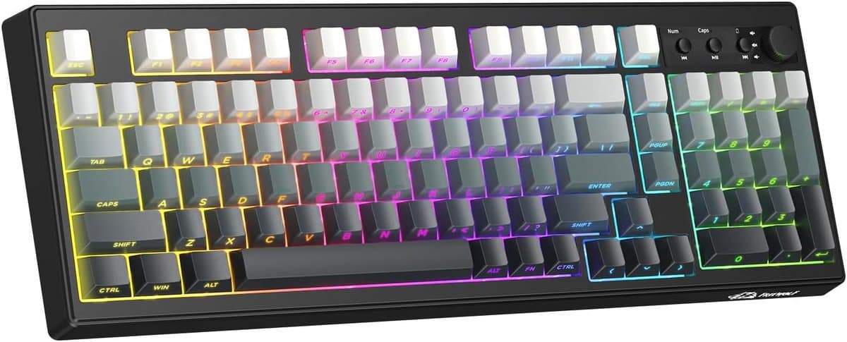 Wireless Keyboard - Bluetooth Toetsenbord - Draadloos - Gaming - Qwerty - RGB