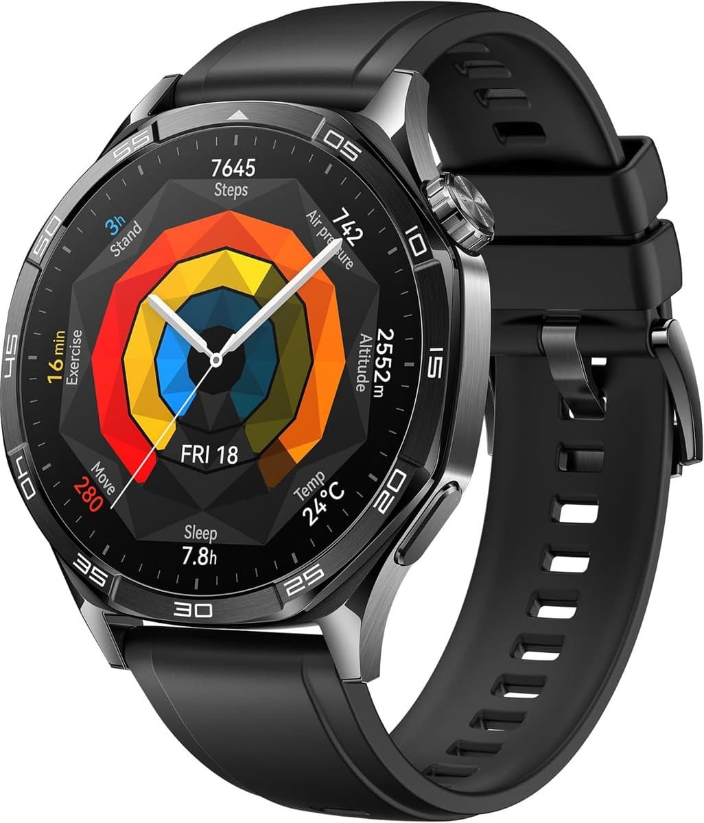 46mm Smartwatch met Modern Design en Ultieme Hardloop- en Fietservaring