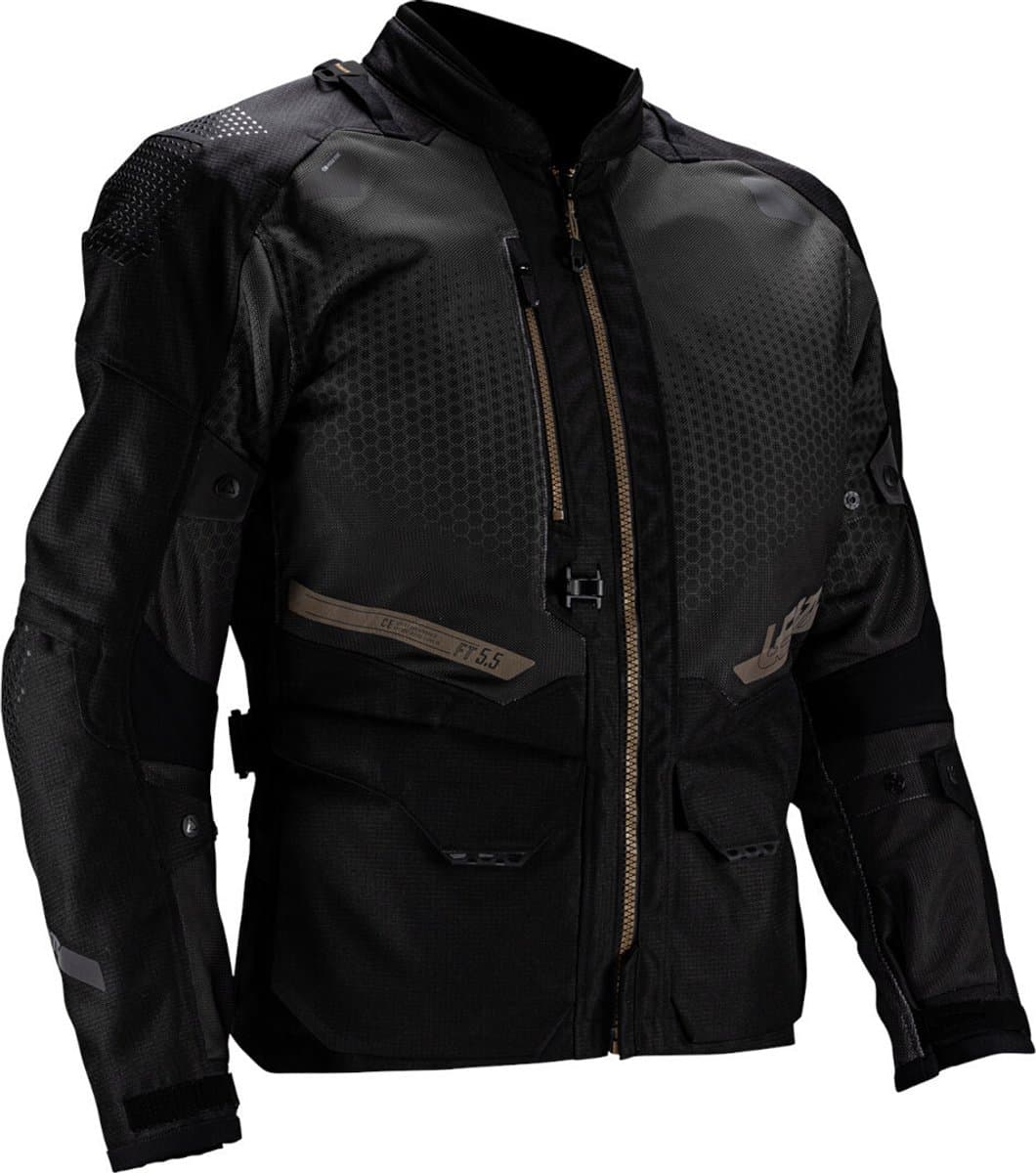 Leatt ADV FlowTour 5.5 Stealth Zwart Waterdichte Textieljas - Jas