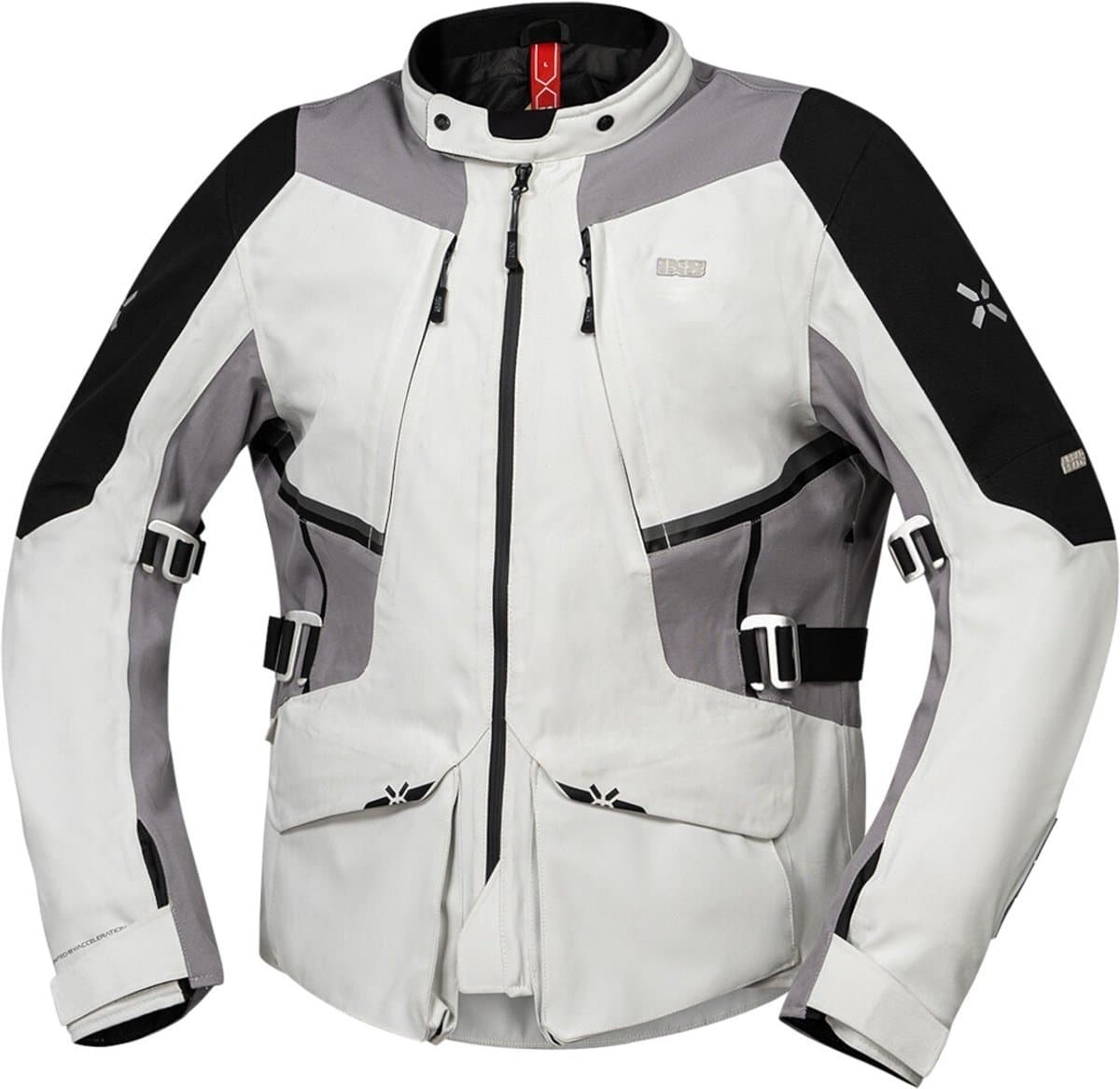 IXS Tourster-STX 1.0 Waterdichte Grijs Textiele Motorjas - Jas