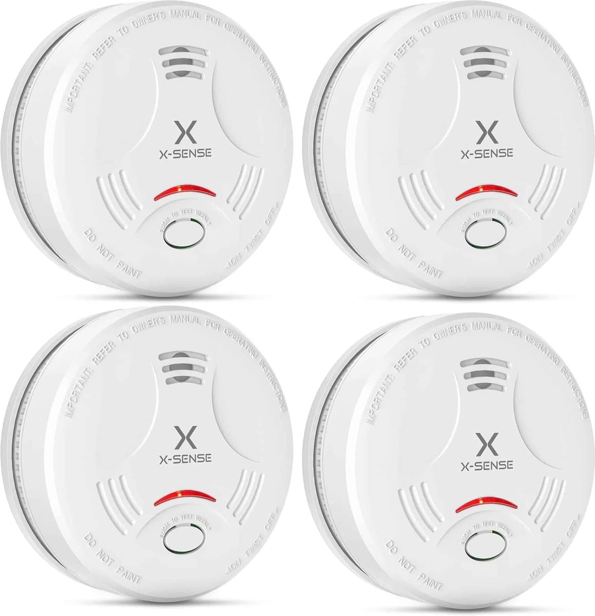 X-Sense SD11 Rookmelder - 4 Rookmelders - 10 jaar batterij - Voldoet aan Europese norm - Brandalarm