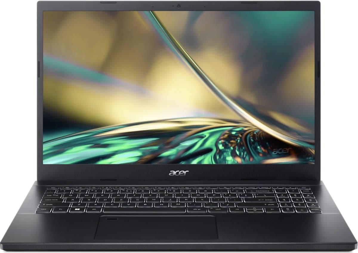 Acer Aspire 7 A715-76G-53FN Intel® Core™ i5 i5-12450H Laptop 39,6 cm (15.6") Full HD 16 GB DDR4-SDRAM 512 GB SSD NVIDIA GeForce RTX 2050 Wi-Fi 6E (802.11ax) Windows 11 Home Zwart