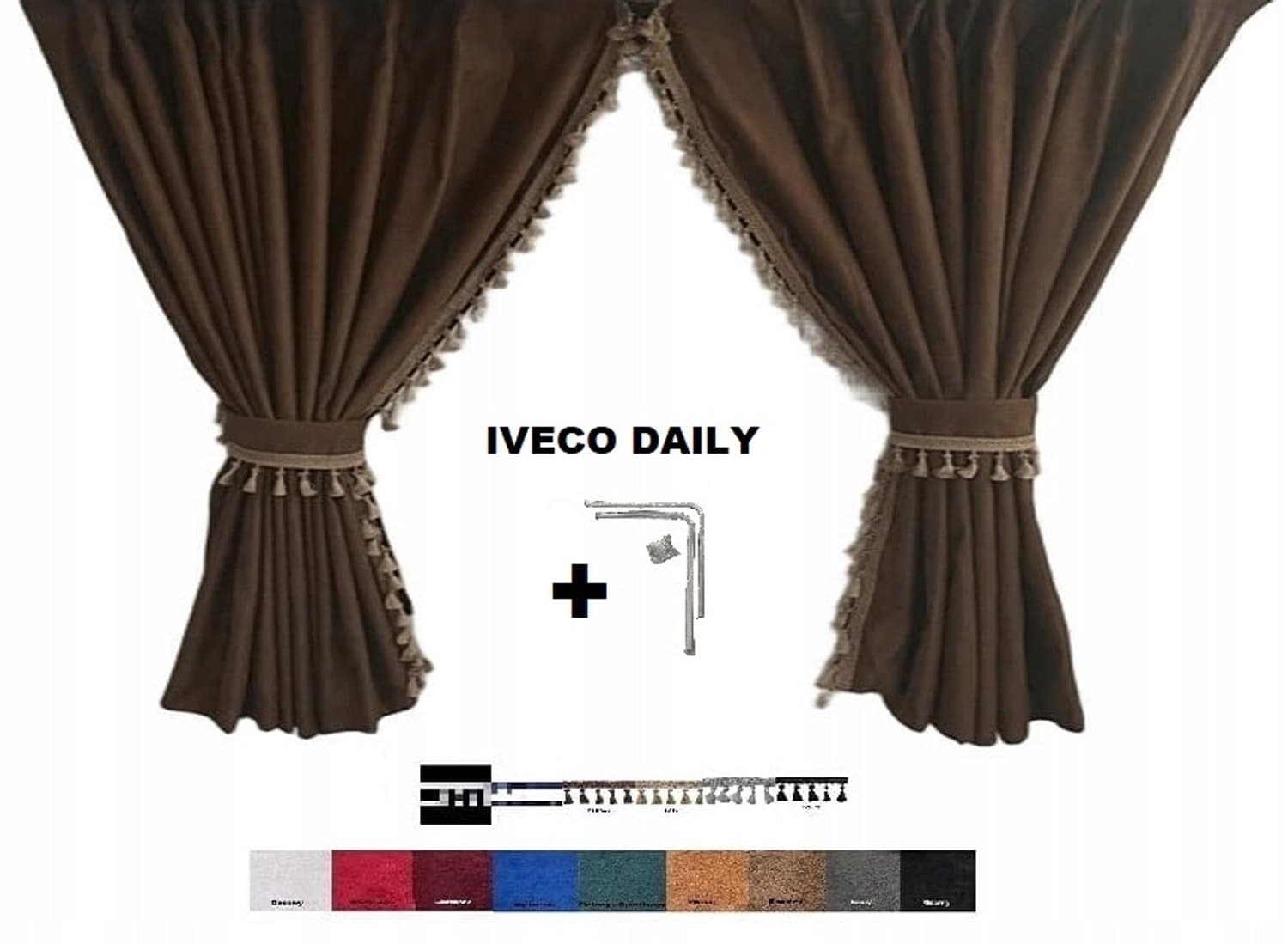 Kotao Standaard Gordijnen & Rails Iveco Daily - Beige