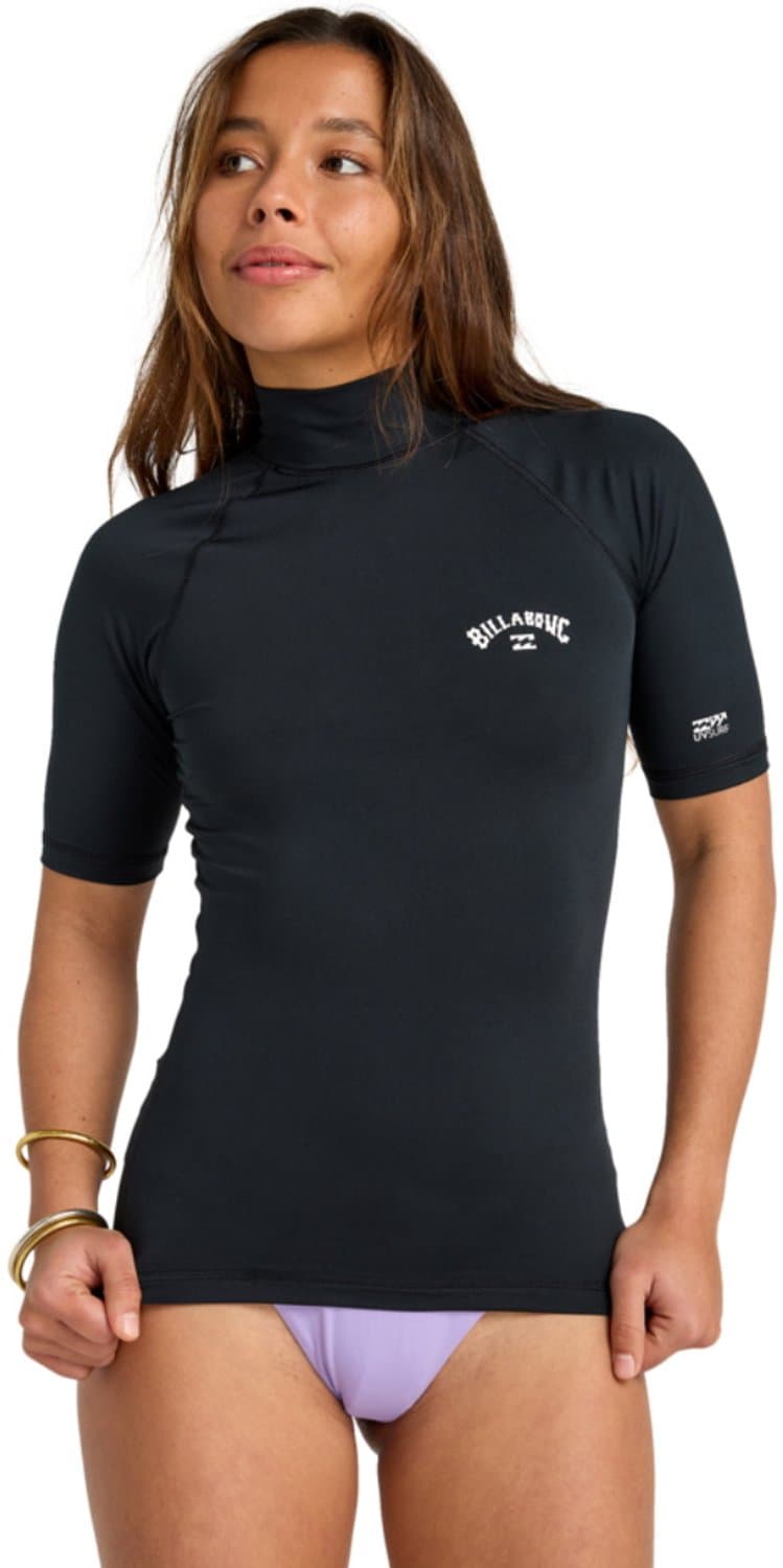 2026 Billabong Dames Tropisch Surfhemd Met Korte Mouwen Van Lycra EBJW